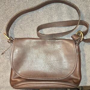 Vintage Coach Soho Fletcher Bag Retro 1990s Preppy, Mahogany Brown Leather